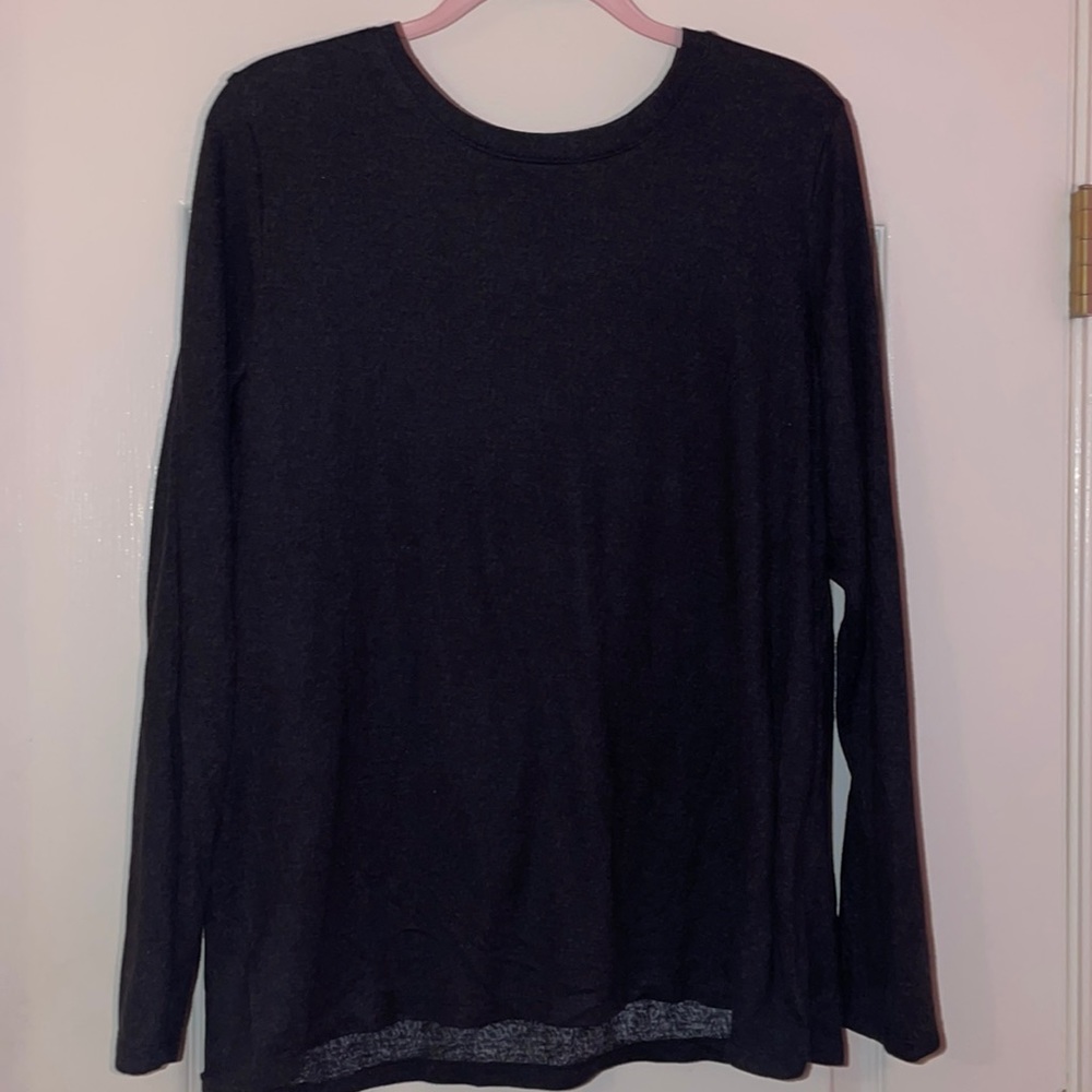 Croft & Barrow size L gray pullover sweater
